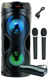 przenosna-kolumna-glosnik-karaoke-bluetooth-2-mikrofony-bezprzewodowe