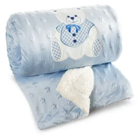koc-dzieciecy-pierre-cardin-mis-80x110-niebieski-minky-pluszowy