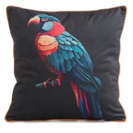 poszewka-na-poduszke-welurowa-45x45-cm-czarna-z-papuga