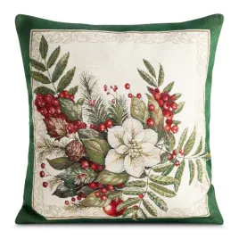 poszewka-gobelinowa-swiateczna-45x45-cm-zimowy-bukiet-zielona-bordiura