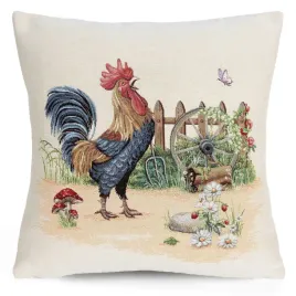 poszewka-gobelinowa-na-poduszke-45x45-kogut-motyw-wiejski