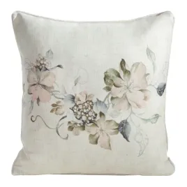 poszewka-dekoracyjna-lniana-45x45-naturalna-ecru-kwiaty-zielone-liscie