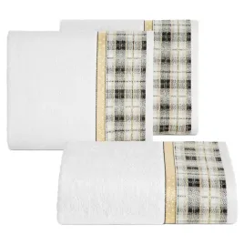 recznik-bawelniany-angel-70x140-bialy-bordiura-w-krate