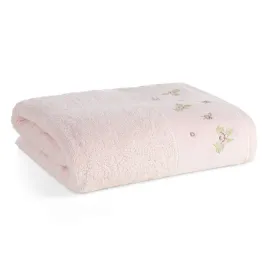 recznik-bawelniany-dalia-50x90-pudrowy-roz-haftowane-rozyczki-frotte