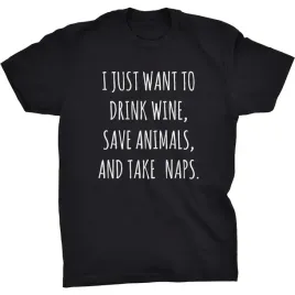 koszulka-i-just-want-to-drink-wine-alkohol