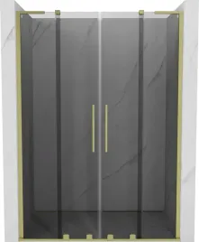 mexen-velar-l-duo-drzwi-prysznicowe-rozsuwane-160-cm-grafit-zlote-szczotk