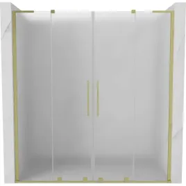 mexen-velar-l-duo-drzwi-prysznicowe-rozsuwane-200-cm-szron-zlote-szczotko