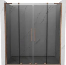 mexen-velar-l-duo-drzwi-prysznicowe-rozsuwane-200-cm-grafit-miedz-szczotk