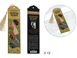 kpl-12-zakladek-do-ksiazki-g-klimt-kobieta-z-wachlarzem-carmani