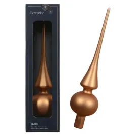 ozdoba-choinkowa-szklana-26cm-jasnobrazowa-matowa-czubek-choinki