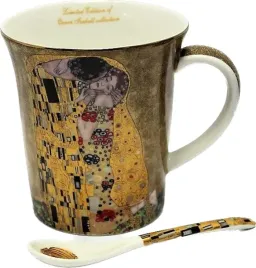 kubek-g-klimt-pocalunek-300ml-z-lyzeczka