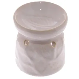 kominek-ceramiczny-zapachowy-liscie-bialy-podgrzewacz