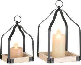 lampion-drewniany-rustykalny-swiecznik-vintage-zestaw-2-sztuki