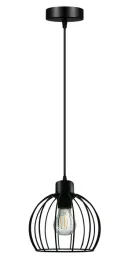 lampa-sufitowazyrandol-diament-czarna-druciak-26b