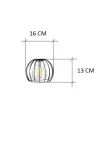 kinkiet-scienny-diament-czarny-300-10-stan-nowy