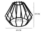 kinkiet-scienny-diament-czarny-001-13kd-stan-nowy