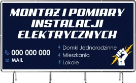baner-reklamowy-100x50cm-montaz-pomiary-instalacji-elektrycznych