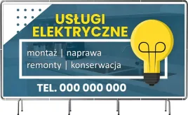baner-reklamowy-100x50cm-uslugi-elektryczne-twoja-nazwa-duzo-wzorow