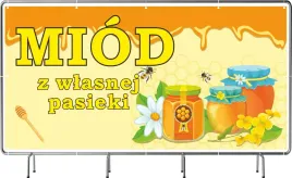 baner-reklamowy-100x50cm-z-gotowego-projektu-sprzedaz-miodu-plandeka