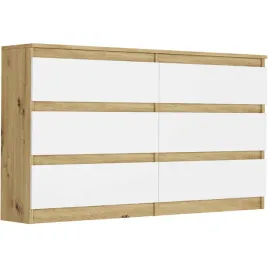 komoda-framire-140x30x77cm-bialy-dab-artisan-matowe