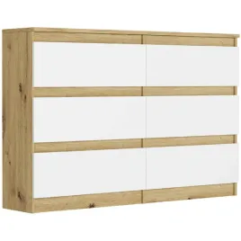 komoda-framire-120x30x76cm-bialy-dab-artisan-matowe