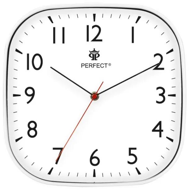 zegar-scienny-perfect-bialy-29cm-bateria-aa