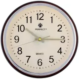 zegar-scienny-perfect-brazowy-28cm-bateria-aa