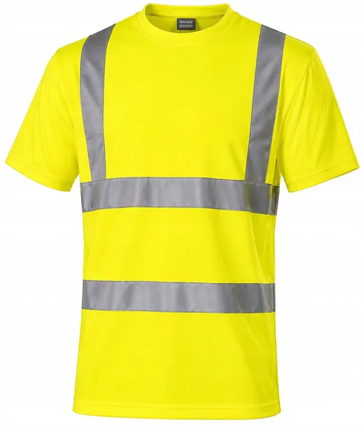 T-SHIRT ROBOCZY ODBLASKOWY OSTRZEGAWCZY koszulka robocza ostrzegawcza
