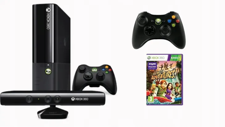 Konsola Xbox 360 E 250 GB 2 Pady Kinect + Gra