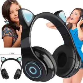 sluchawki-bezprzewodowe-b39-czarne-bluetooth-led-rgb-kocie-uszy-dla-dziecka