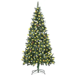 sztuczna-choinka-z-lampkami-i-szyszkami-210-cm