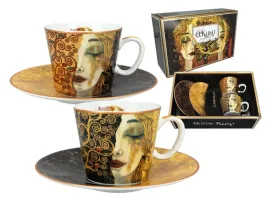 kpl-2-filizanek-espresso-g-klimt-zlote-lzy-biale-i-czarne-tlo-carma
