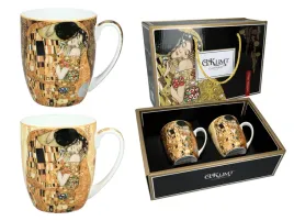 zestaw-2-kubkow-g-klimt-pocalunek-kremowe-i-brazowe-tlo-carmani