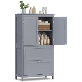 songmics-szafka-lazienkowa-slupek-szafka-110cm-z-szufladami-szara