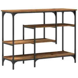 stol-konsolowy-z-polka-stare-drewno-100-x-35-x-75-cm