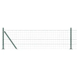 ogrodzenie-z-slupkami-zielony-0-6-x-25-m-stal