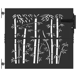 brama-ogrodowa-czarny-105-x-100-cm-stal-malowana-proszkowo