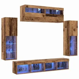 zestaw-szafki-pod-telewizor-na-sciane-6-pcs-stare-drewno