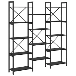 polka-na-ksiazki-czarny-dab-156-x-25-x-167-5-cm