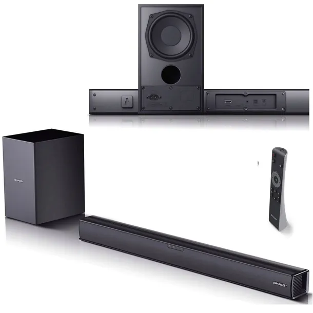 Soundbar SHARP HT-SBW182 Czarny Bezprzewodowy Subwoofer Głośnik Bluetooth