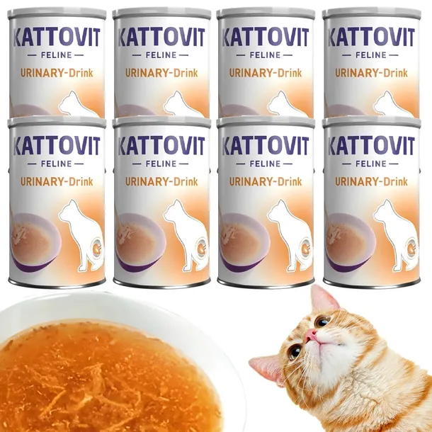 Kattovit Drink 8x135 ml Urinary napój na uład moczowy dla KOTA