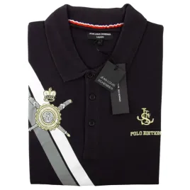 koszulka-meska-jean-louis-scherrer-polo-czarna-bawelniana