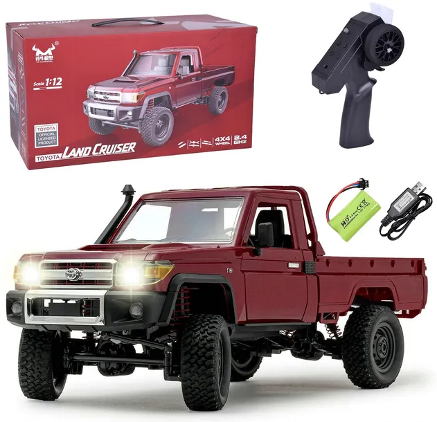 DUŻE AUTO ZDALNIE STEROWANE TOYOTA LAND CRUISER 4X4 R/C 1:12 PILOT 2,4 GHz