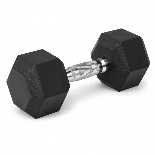 Hantel Żeliwny hantla ciężarek Gumowany HEX 7,5 kg do Ćwiczeń