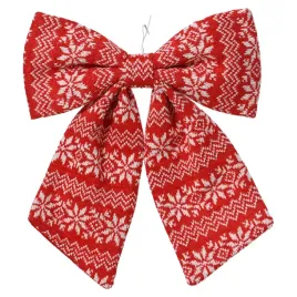swiateczna-kokarda-materialowa-bialo-czerwona-22cm-z-drucikiem