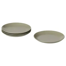 zestaw-talerz-plaski-20-cm-matowy-szarozielony-4-szt-ikea-fargklar-komplet