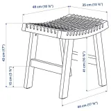 ikea-stackholmen-stolek-krzeselko-ogrodowe-braz-kolor-brazowy