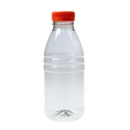 butelki-plastikowe-rpet-500-ml-38mm-okragle-z-pomaranczowa-nakretka-90-szt