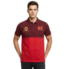 koszulka-meska-jean-louis-scherrer-polo-czerwono-bordowa