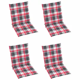 poduszki-na-krzesla-4-szt-czerwona-krata-100x50x4-cm